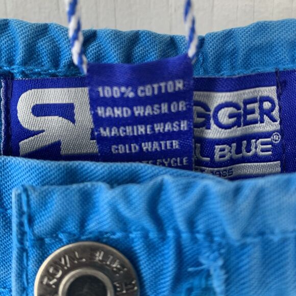 RB Royal Blue Joggers Mens XL Y2K Retro Hip Hop Skate Drawstring Pull on NEW - Picture 8 of 12